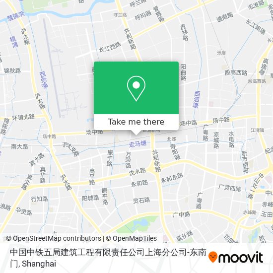 中国中铁五局建筑工程有限责任公司上海分公司-东南门 map