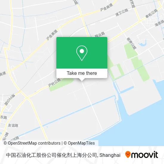 中国石油化工股份公司催化剂上海分公司 map