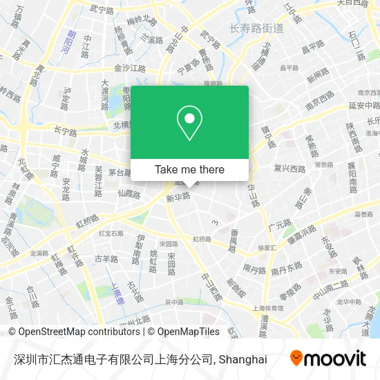 深圳市汇杰通电子有限公司上海分公司 map