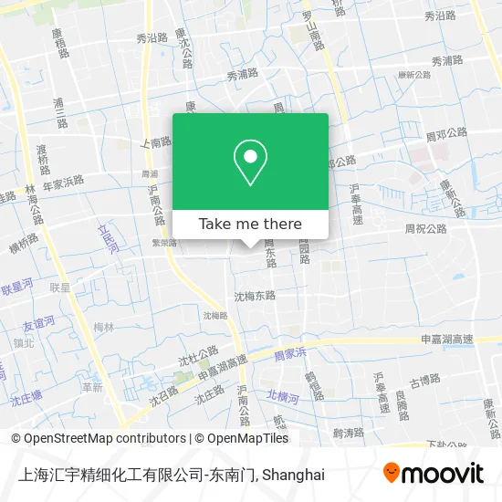 上海汇宇精细化工有限公司-东南门 map