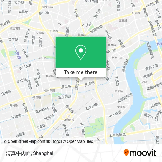 清真牛肉面 map