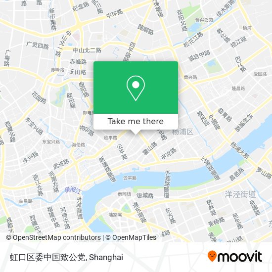 虹口区委中国致公党 map