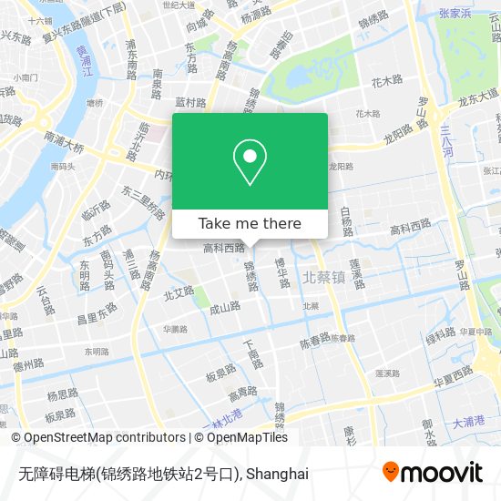 无障碍电梯(锦绣路地铁站2号口) map