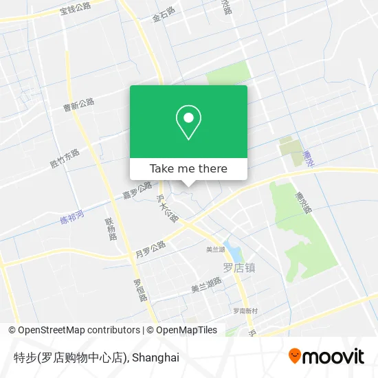 特步(罗店购物中心店) map