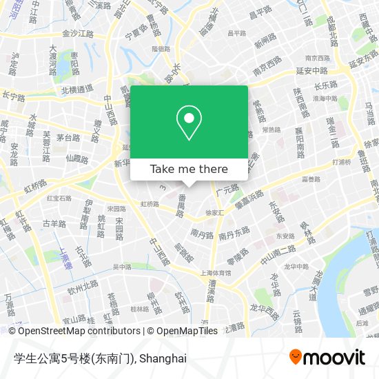 学生公寓5号楼(东南门) map