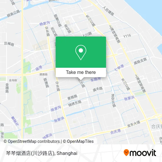 琴琴烟酒店(川沙路店) map