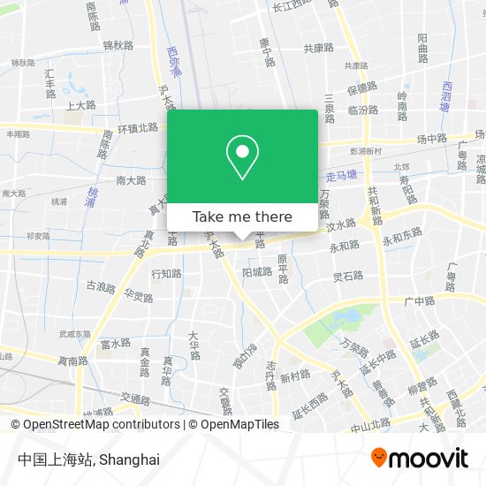 中国上海站 map