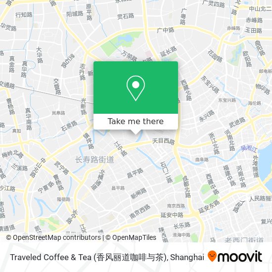 Traveled Coffee & Tea (香风丽道咖啡与茶) map