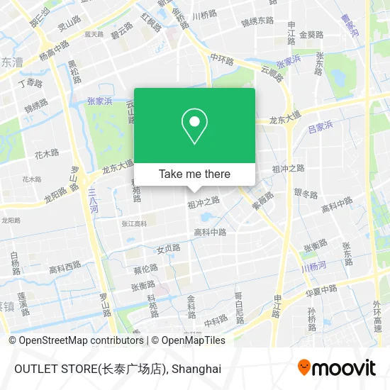 OUTLET STORE(长泰广场店) map