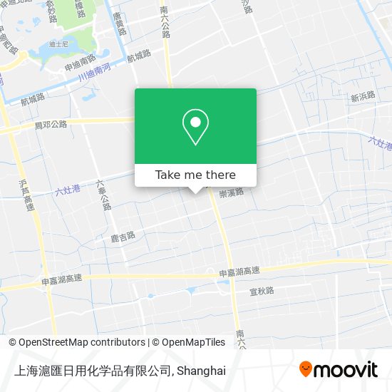 上海滬匯日用化学品有限公司 map