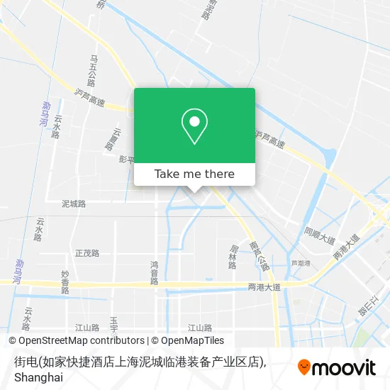 街电(如家快捷酒店上海泥城临港装备产业区店) map
