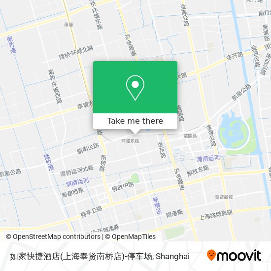 如家快捷酒店(上海奉贤南桥店)-停车场 map