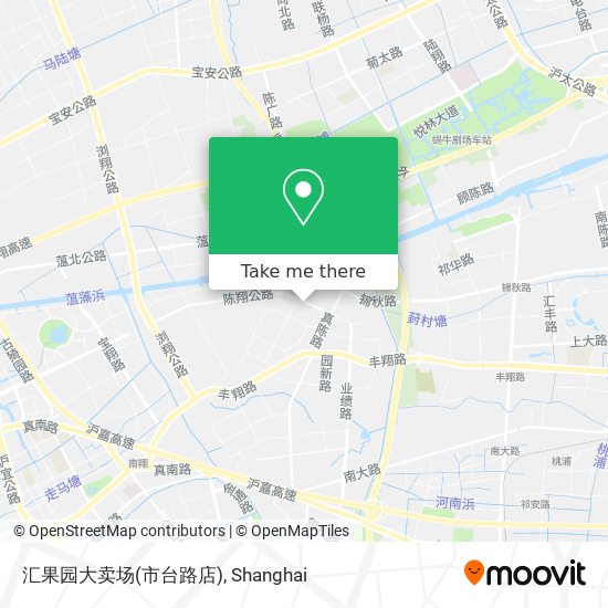 汇果园大卖场(市台路店) map