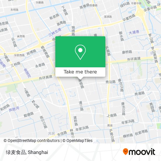 绿麦食品 map