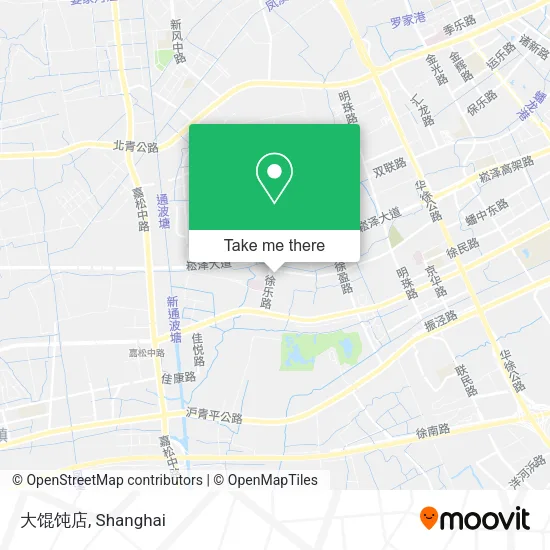 大馄饨店 map