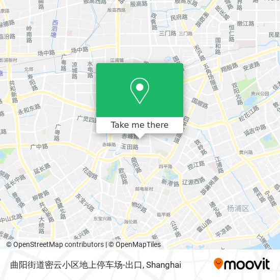 曲阳街道密云小区地上停车场-出口 map