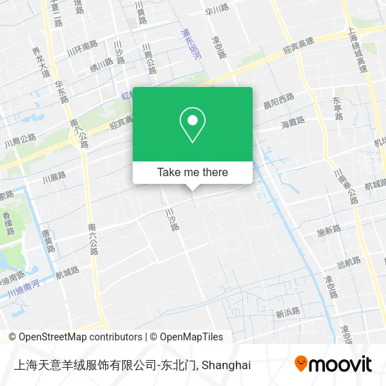 上海天意羊绒服饰有限公司-东北门 map