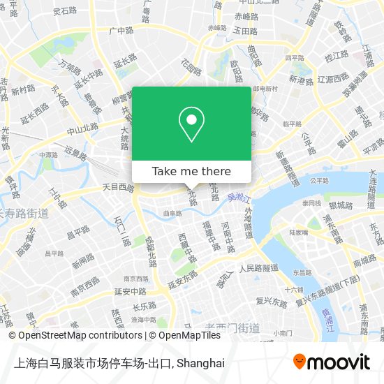 上海白马服装市场停车场-出口 map