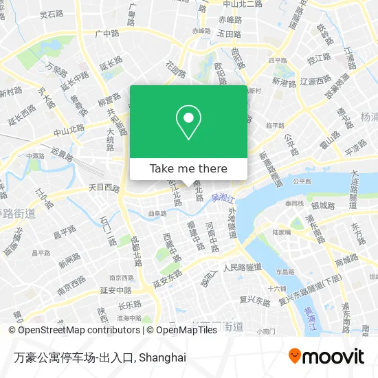 万豪公寓停车场-出入口 map