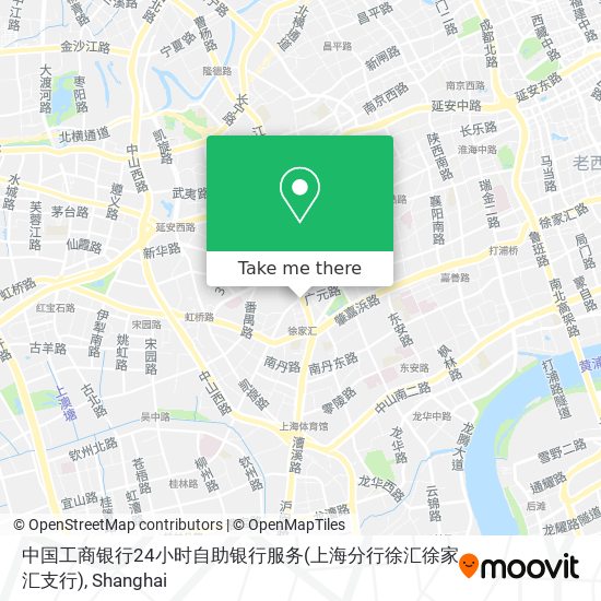 中国工商银行24小时自助银行服务(上海分行徐汇徐家汇支行) map