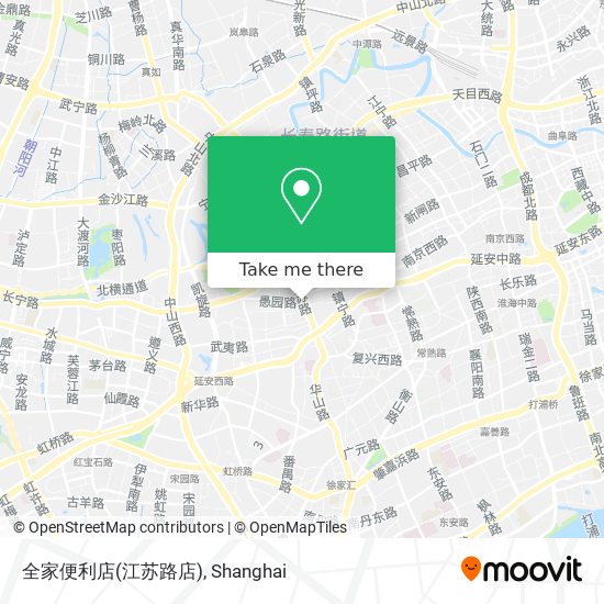 全家便利店(江苏路店) map