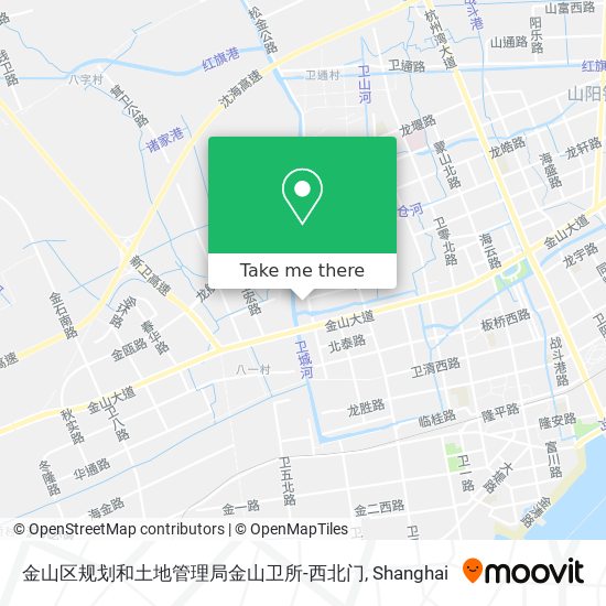金山区规划和土地管理局金山卫所-西北门 map