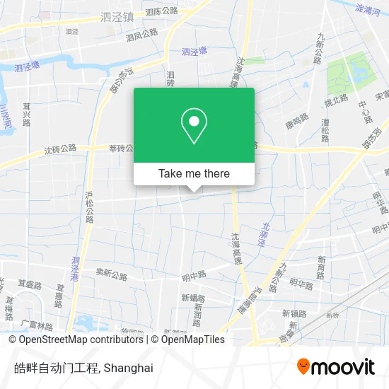 皓畔自动门工程 map