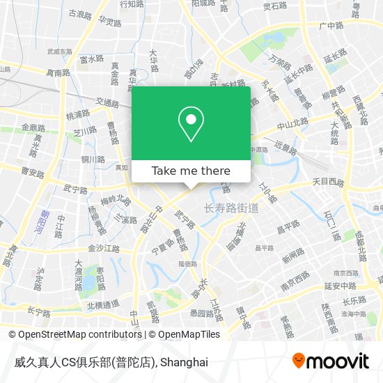 威久真人CS俱乐部(普陀店) map