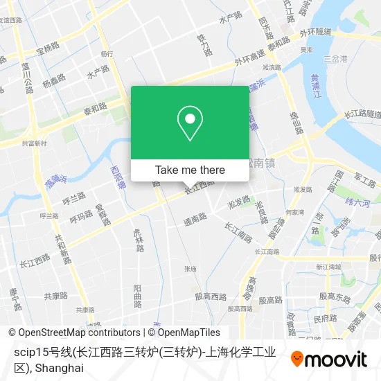scip15号线(长江西路三转炉(三转炉)-上海化学工业区) map