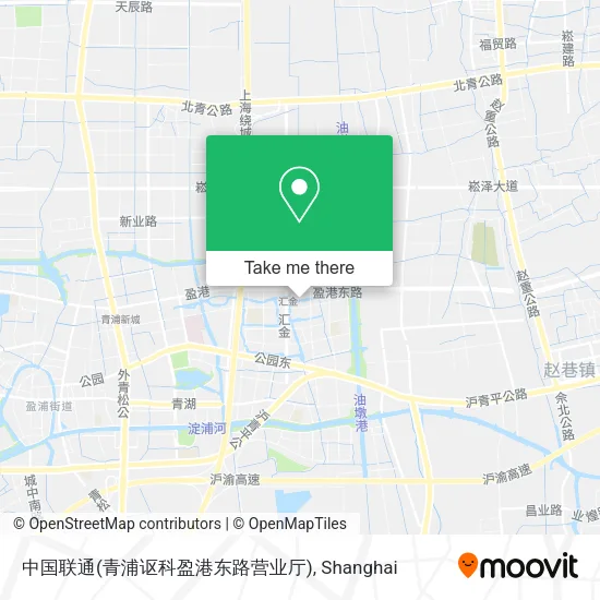 中国联通(青浦讴科盈港东路营业厅) map