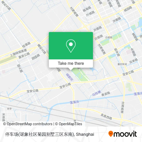 停车场(讴象社区菊园别墅三区东南) map