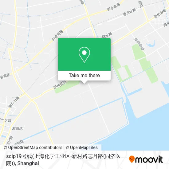 scip19号线(上海化学工业区-新村路志丹路(同济医院)) map