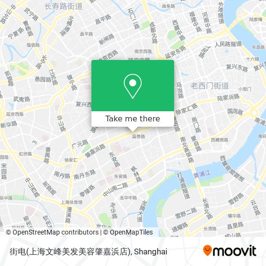 街电(上海文峰美发美容肇嘉浜店) map