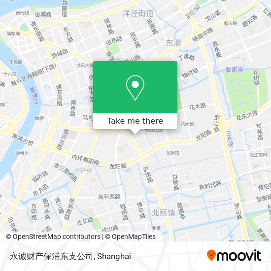 永诚财产保浦东支公司 map