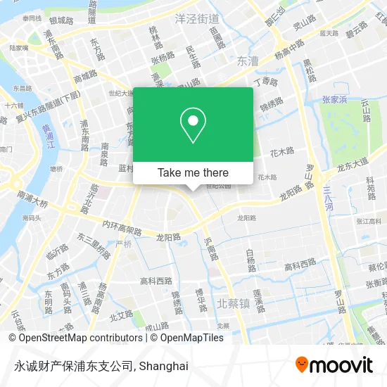 永诚财产保浦东支公司 map