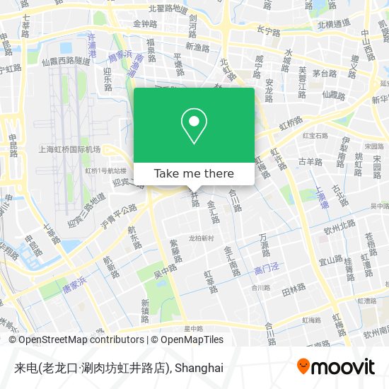 来电(老龙口·涮肉坊虹井路店) map
