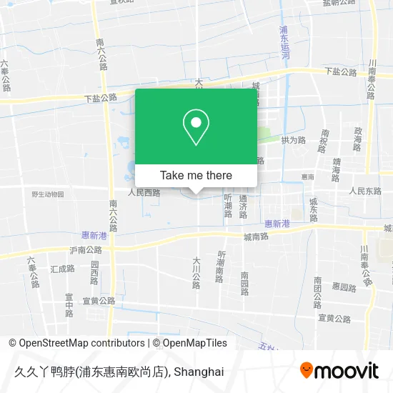久久丫鸭脖(浦东惠南欧尚店) map