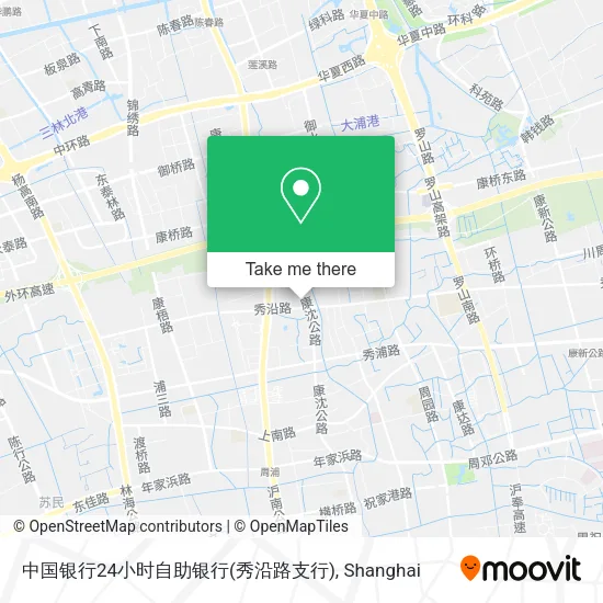 中国银行24小时自助银行(秀沿路支行) map