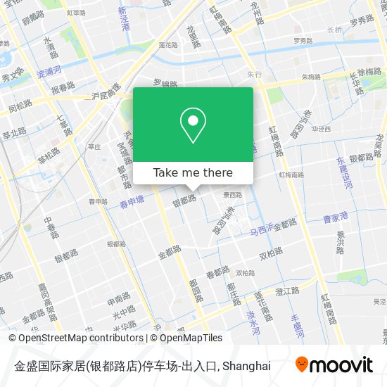金盛国际家居(银都路店)停车场-出入口 map