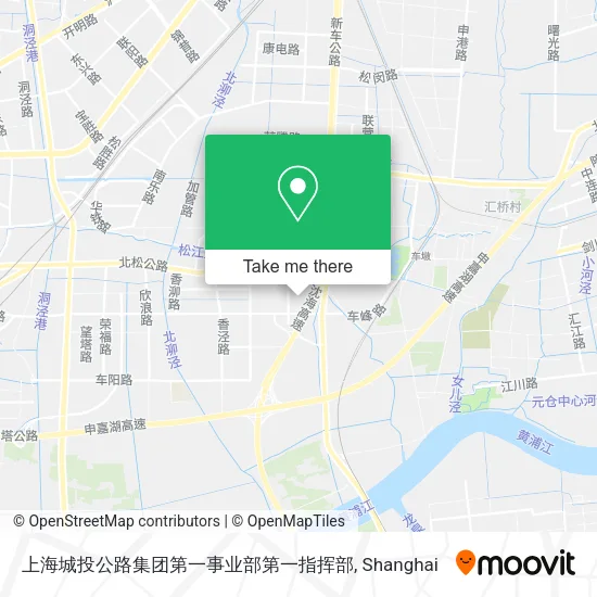 上海城投公路集团第一事业部第一指挥部 map