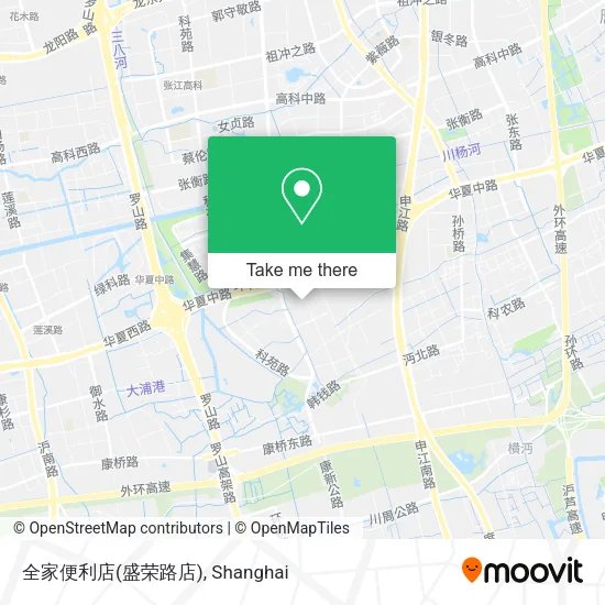 全家便利店(盛荣路店) map