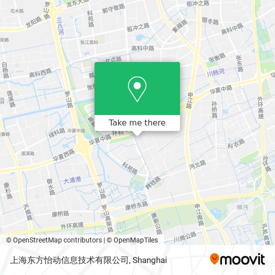 上海东方怡动信息技术有限公司 map