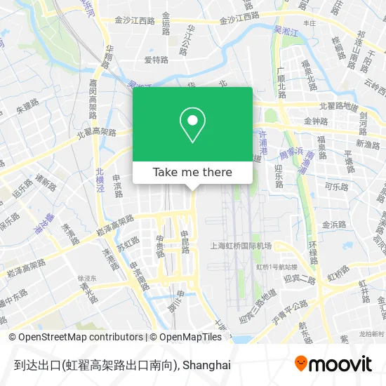 到达出口(虹翟高架路出口南向) map