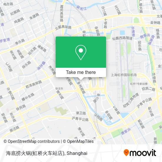 海底捞火锅(虹桥火车站店) map