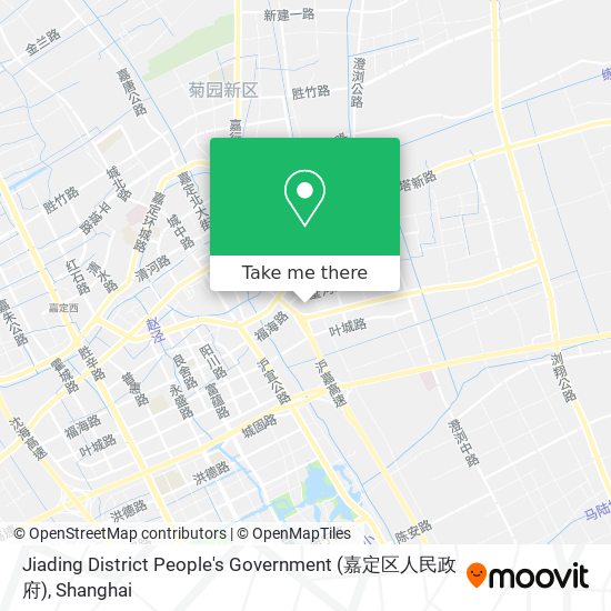 Jiading District People's Government (嘉定区人民政府) map