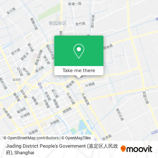 Jiading District People's Government (嘉定区人民政府) map