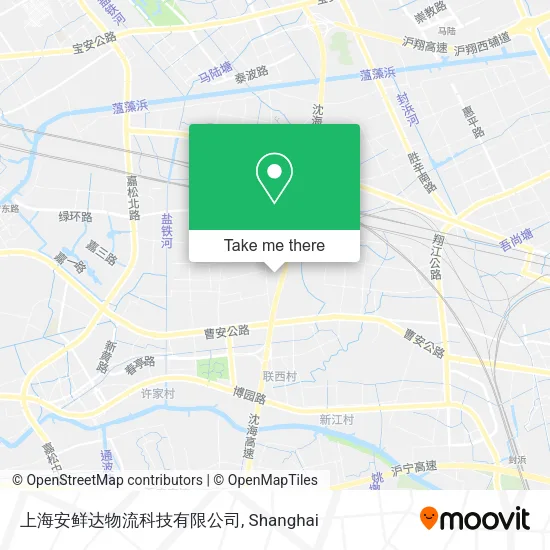 上海安鲜达物流科技有限公司 map