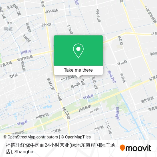 福德旺红烧牛肉面24小时营业(绿地东海岸国际广场店) map