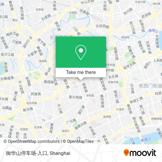 御华山停车场-入口 map