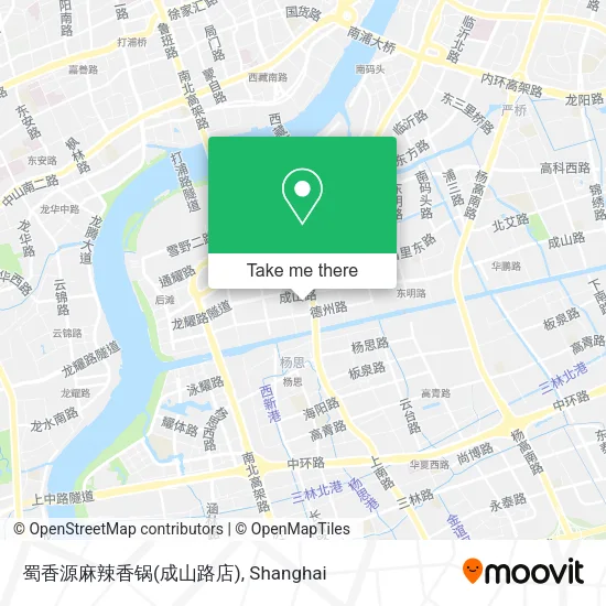 蜀香源麻辣香锅(成山路店) map